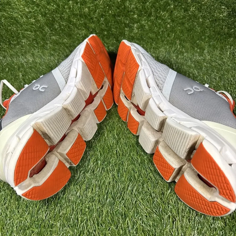 ON CLOUD Running CLOUDFLYER Men's SZ 10 Walking Running Shoes Gray/Flame Orange - Picture 9 of 12